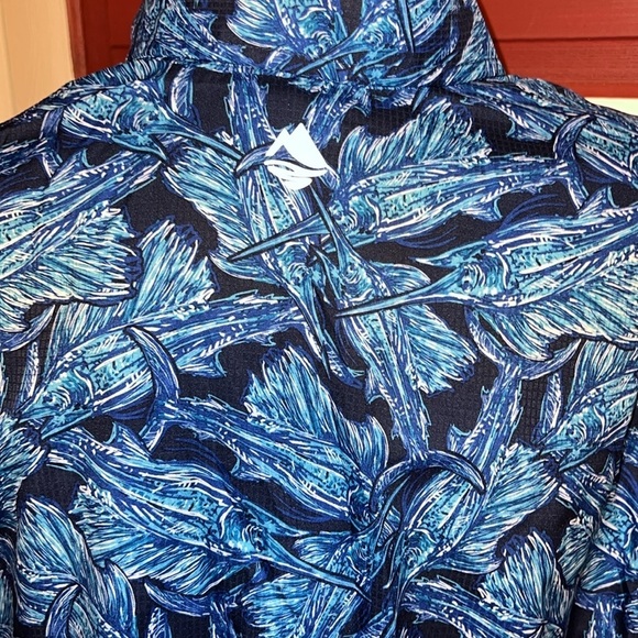 Men’s Ocean & Coast Quick Dry Fishing Fish Button Shirt S - Picture 5 of 7